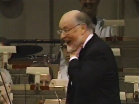 Evening at Pops 1997 - John Williams greets Andy Williams