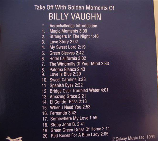 Sampler CD of Bily Vaughn