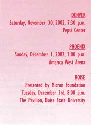 USA 2002 Tour