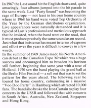 Article: On the Road with the James Last Orchestra