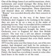 Article: The Band Overseas