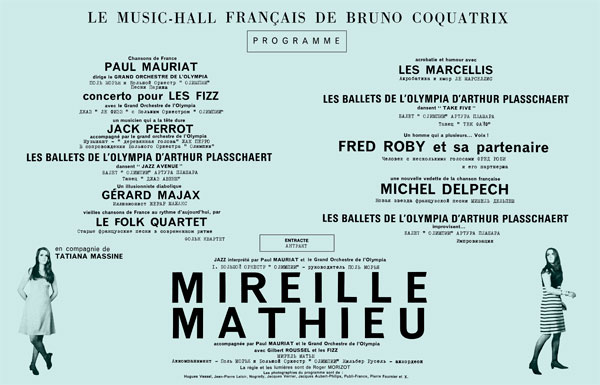 French Music Hall Program