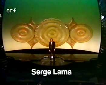 Serge Lama singing  at Eurovision 1971